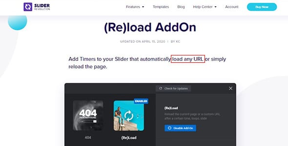 Slider Revolution URL Load Add On for WordPress