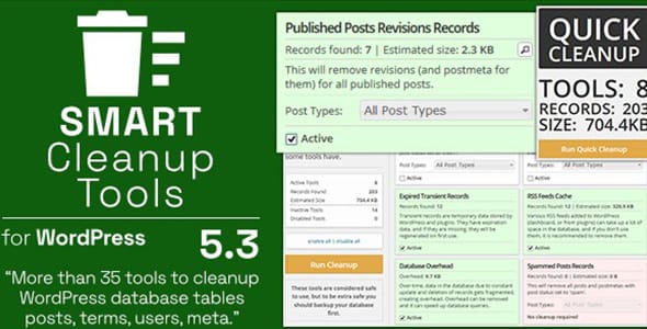 Smart Cleanup Tools for WordPress
