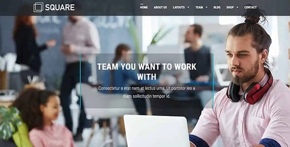 Square Blog Responsive WordPress Theme by Marios Lublinski