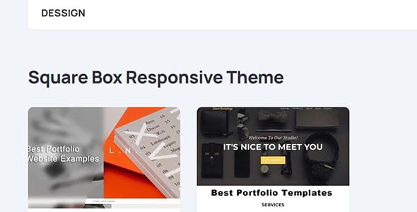 Square Box Responsive WordPress Theme by Marios Lublinski