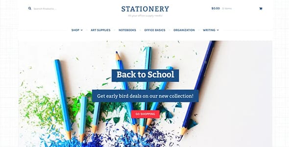 Stationery WordPress Theme by WooCommerce