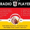 Sticky Radio Player Full Width Shoutcast and Icecast HTML5 Player