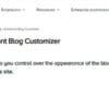 Storefront Blog Customiser for WordPress