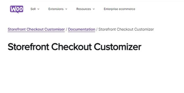 Storefront Checkout Customiser for WordPress