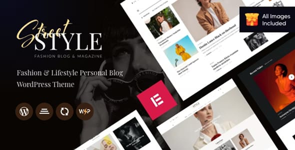 Street Style Fashion and Lifestyle Personal Blog WordPress Theme