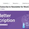 Subscribe to Newsletter for WooCommerce