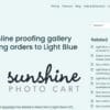 Sunshine Photo Cart Light Blue for WordPress