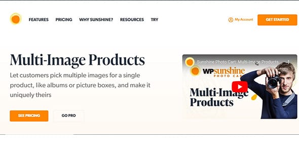 Sunshine Photo Cart Multi Image Products for WordPress