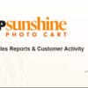 Sunshine Photo Cart Advanced Sales Reports and Customer Activity