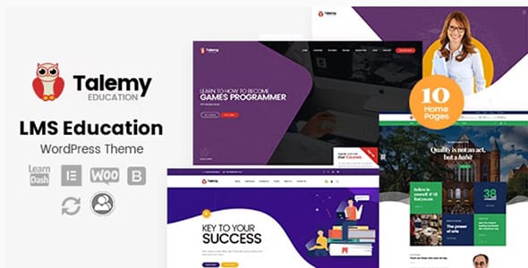 Talemy LMS Education WordPress Theme