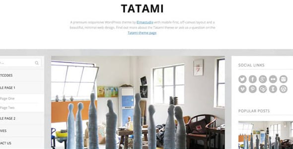 Tatami WordPress Theme by Elmastudio