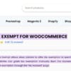 Tax Exempt for WooCommerce