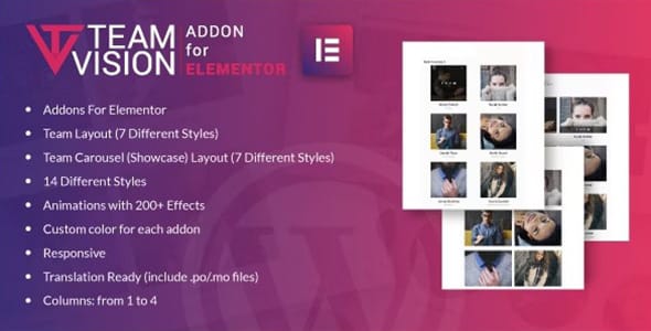 Team Vision for Elementor WordPress Plugin