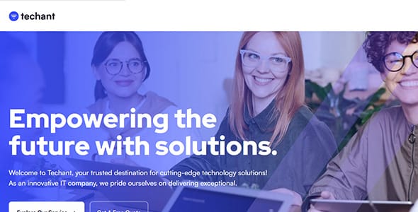 Techant WordPress Theme by FinestDevs
