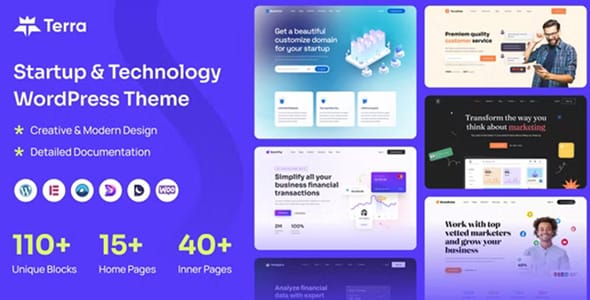 Terra Startup and Technology WordPress Theme