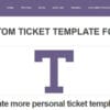 Tickera Custom Ticket Template Fonts for WordPress