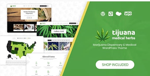 Tijuana Marijuana Dispensary and Medical WordPress Theme