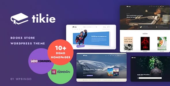 Tikie Book Store WooCommerce WordPress Theme