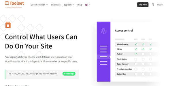 Toolset Access for WordPress