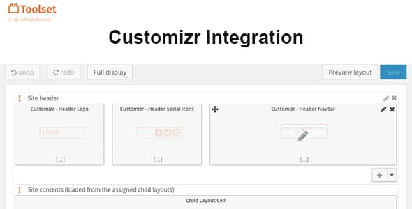 Toolset Customizr Integration for WordPress