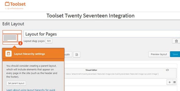 Toolset Twenty Seventeen Integration for WordPress