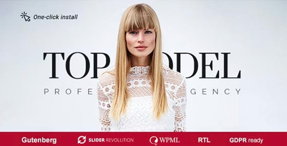 Top Model Agency and Fashion WordPress Theme