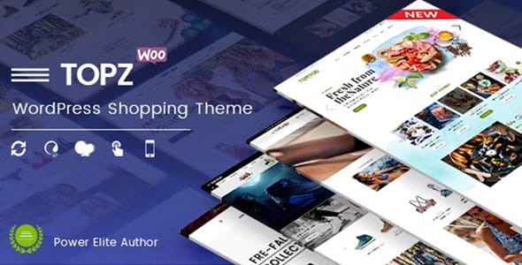 TopZ Food Store and Sport Fashion Shop WooCommerce WordPress Theme