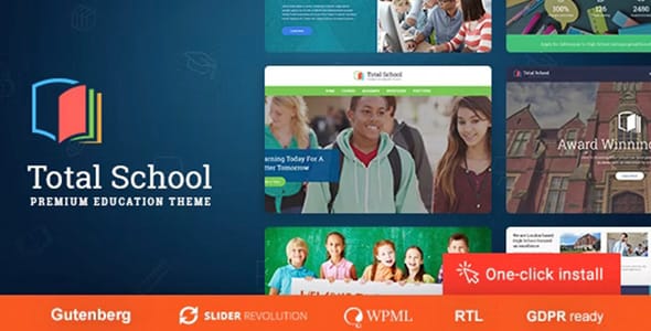 Total School LMS and Education WordPress Theme