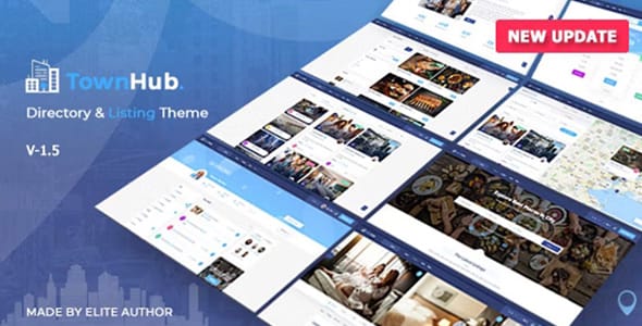 TownHub Directory and Listing WordPress Theme