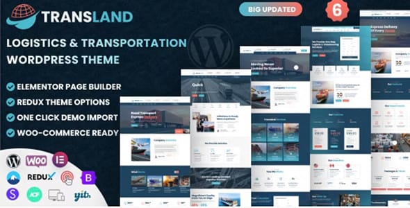 Transland Transport and Logistics WordPress Theme