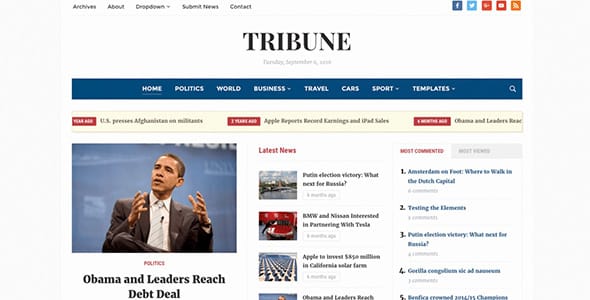 Tribune WordPress Theme by WPZOOM