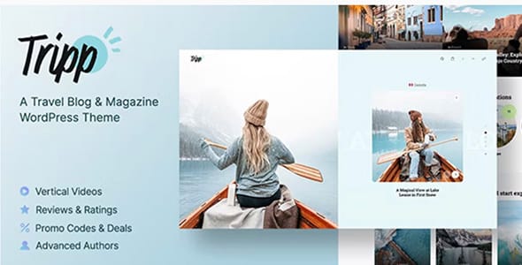 Tripp Travel Blog and Magazine WordPress Theme