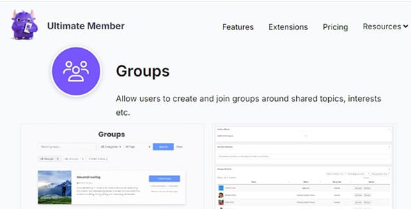 Ultimate Member Groups for WordPress