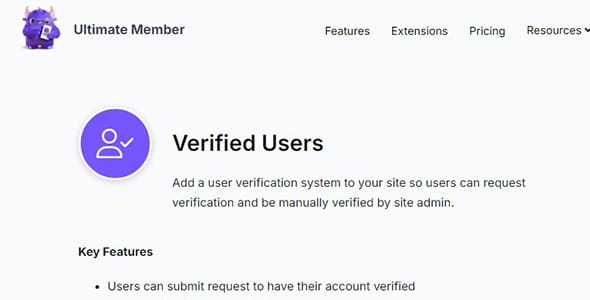 Ultimate Member Verified Users for WordPress