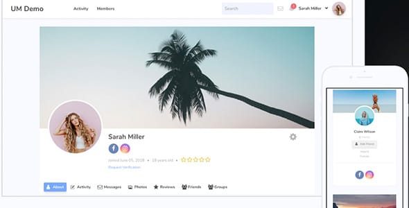 Ultimate Member WordPress Theme