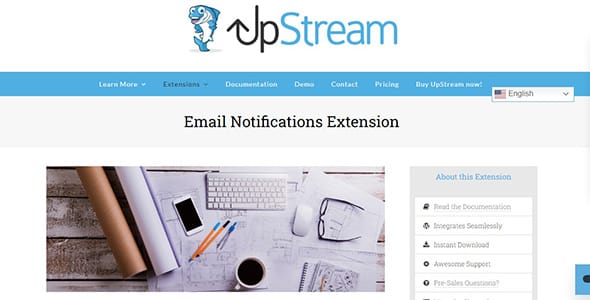 UpStream Email Notifications for WordPress