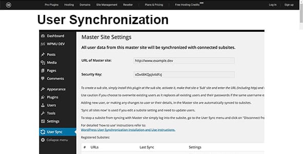 User Synchronization for WordPress