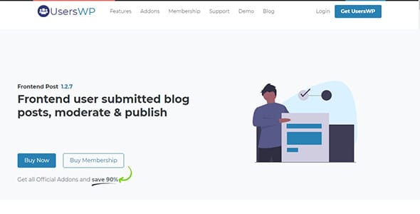 UsersWP Frontend Post for WordPress