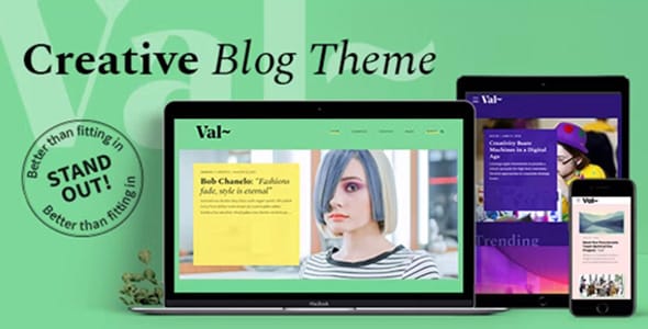 Val Creative Blog WordPress Theme