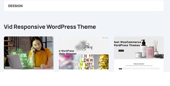 Vid Responsive WordPress Theme by Dessign Themes
