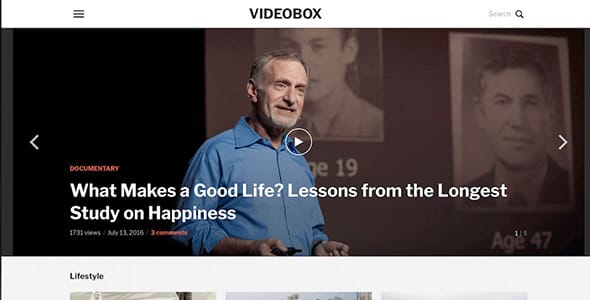 VideoBox WordPress Theme by WPZOOM