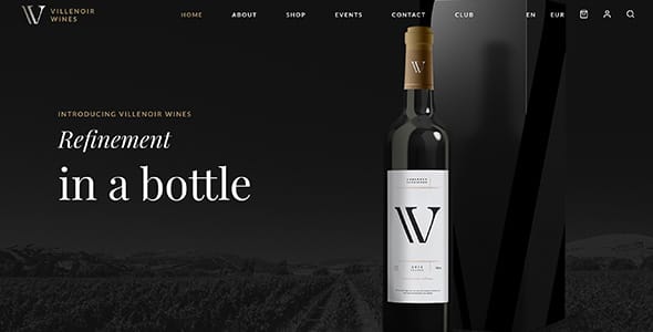 Villenoir Vineyard and Wine WordPress Theme