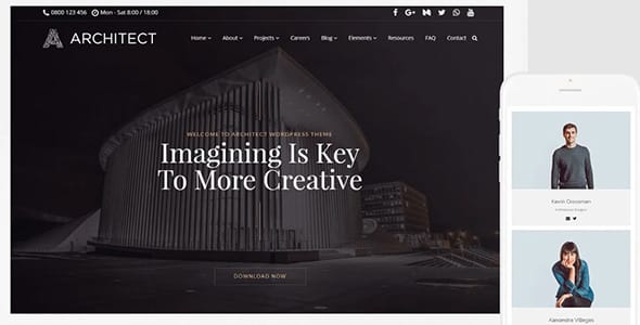 VisualModo Architect WordPress Theme