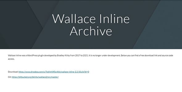 Wallace Inline for WordPress