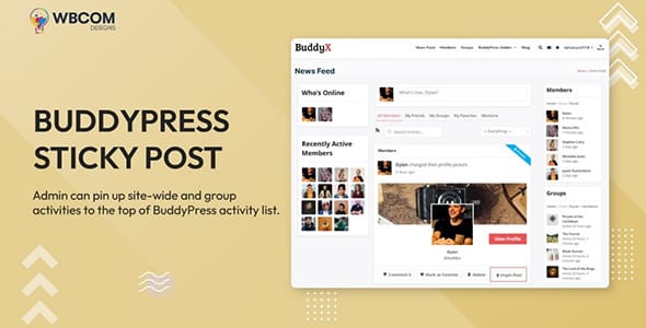Wbcom Designs BuddyPress Sticky Post for WordPress