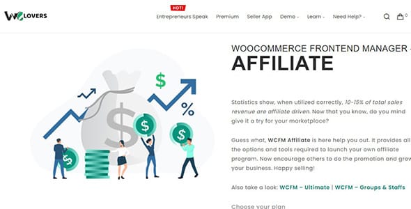 WCFM Frontend Manager Affiliate for WooCommerce