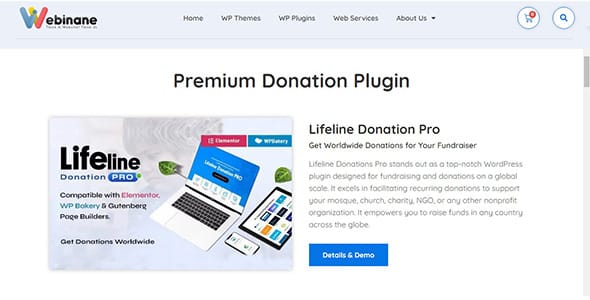 Webinane Donation for WordPress