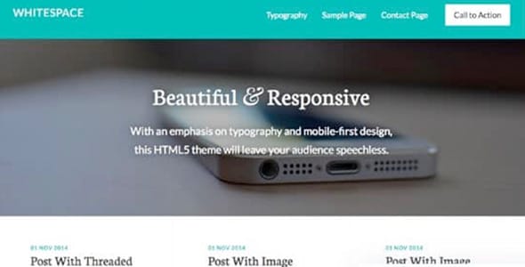 Whitespace WordPress Theme by StudioPress