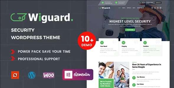 Wiguard CCTV and Security WordPress Theme