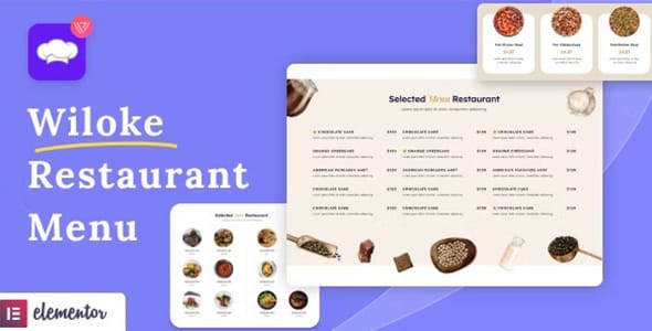 Wiloke Restaurant Menu for WordPress